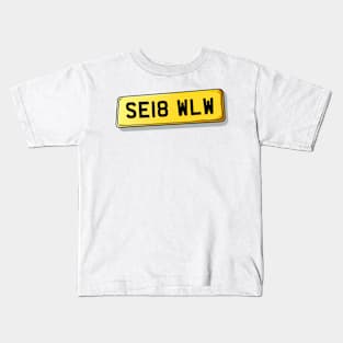 SE18 WLW Walworth Number Plate Kids T-Shirt